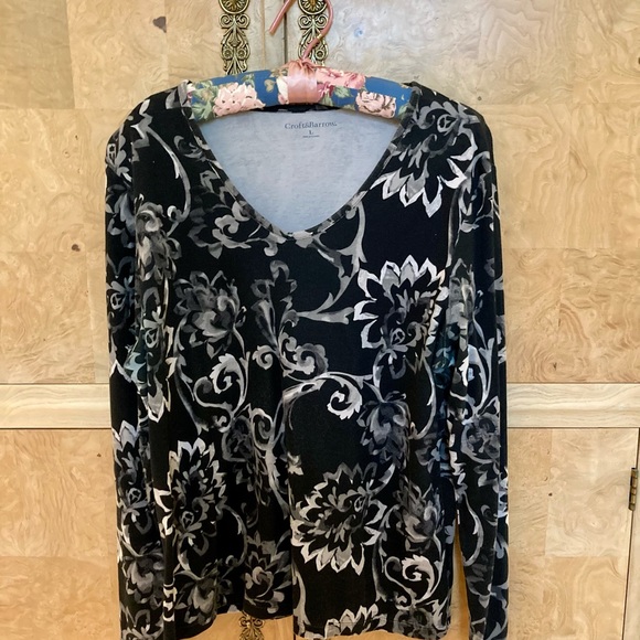 croft & barrow Tops - 📌FINAL SALE 3/$10 Croft & Barrow long-sleeve cotton top, size L